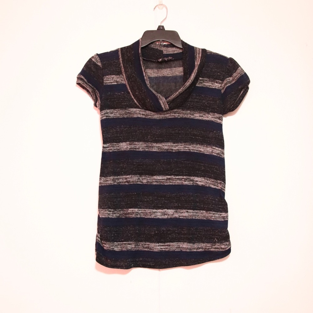 5/25 Duetime Maternity Knitted Striped Top